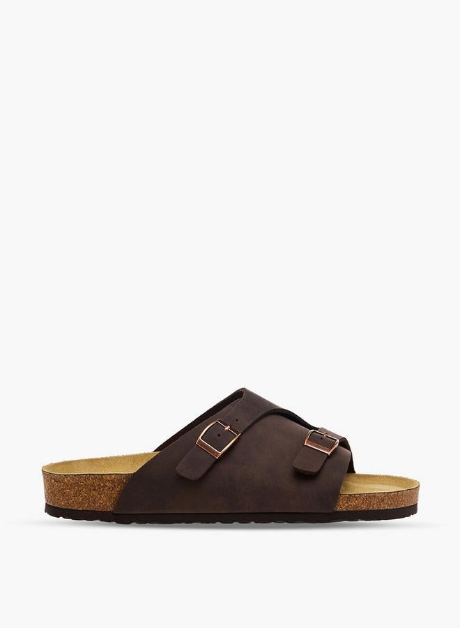 Le Confort Men Buckle Detail Comfort Sandals - Image 3